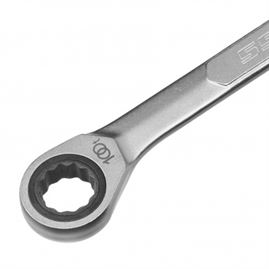 Ключ комбинированный трещоточный, 18 мм, количество зубьев 100 Gross